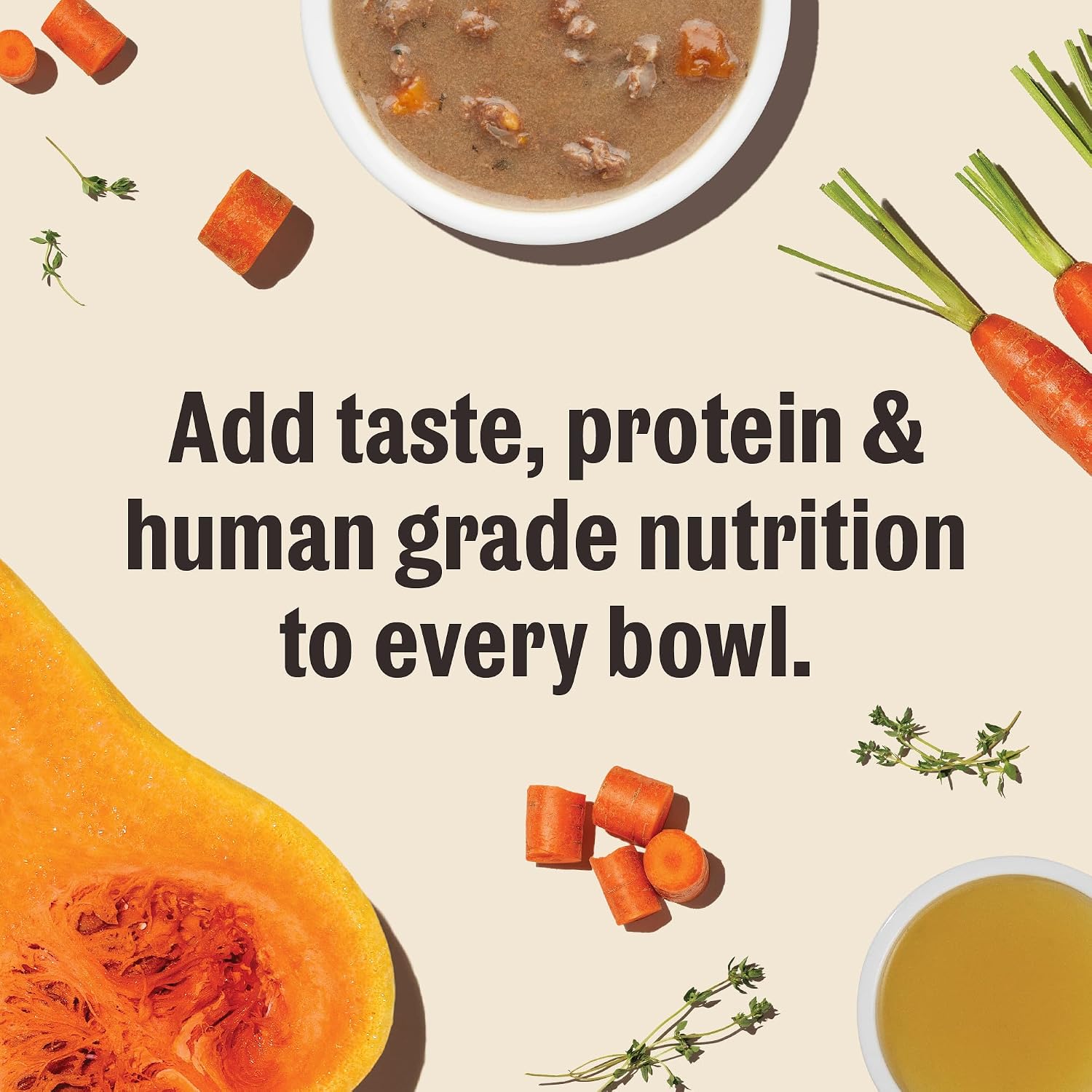Honest Kitchen beef stew pour overs nutritional information and ingredients label