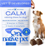 Native Pet Calming Chews for Dogs - Promotes Calming Effect, Supports Emotional Balance & Reduces Hyperactivity - Hemp Seed, Melatonin for Dogs, L-Theanine & Casein - Air-Dried 30 Chews - Image 11