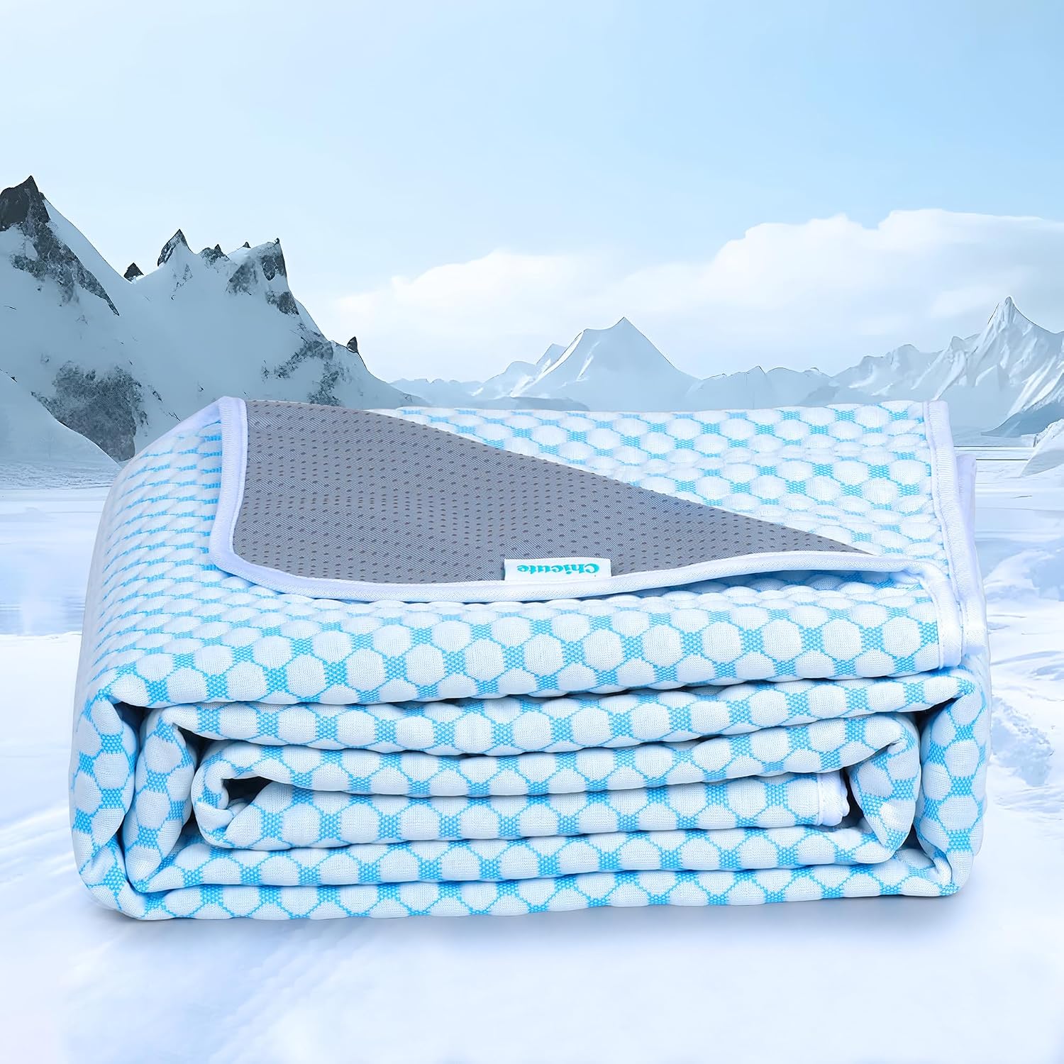 Premium Cooling Blanket for Medium Dogs - Breathable Summer Cold Pet Throw Blanket, Q-MAX>0.5, Washable Durable Soft Cooling Cat Mat for Hot Weather, Grey,30x40 - Image 10
