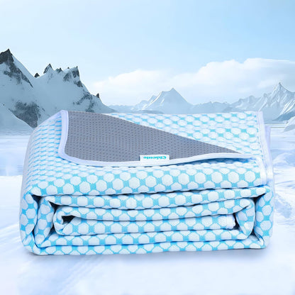Premium Cooling Blanket for Medium Dogs - Breathable Summer Cold Pet Throw Blanket, Q-MAX>0.5, Washable Durable Soft Cooling Cat Mat for Hot Weather, Grey,30x40 - Image 10