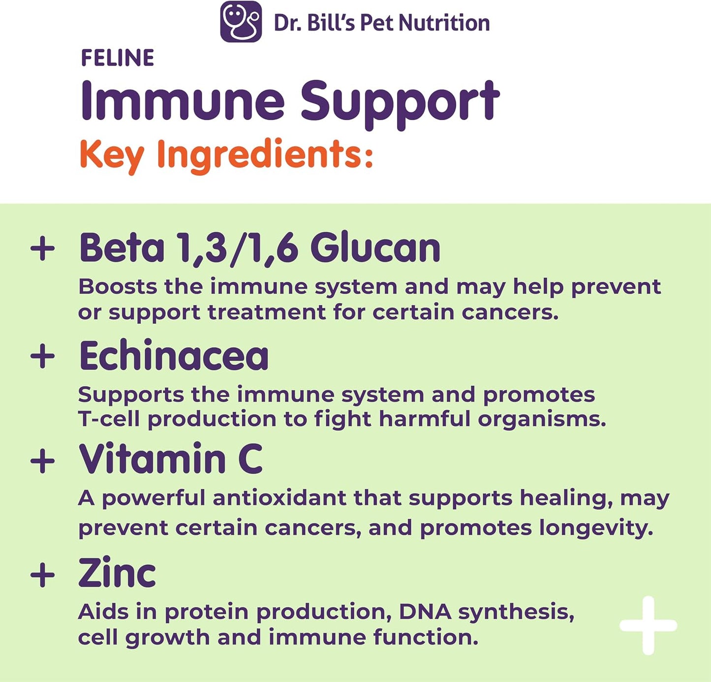 Dr. Bill's cat supplement with colostrum and turkey tail mushroom