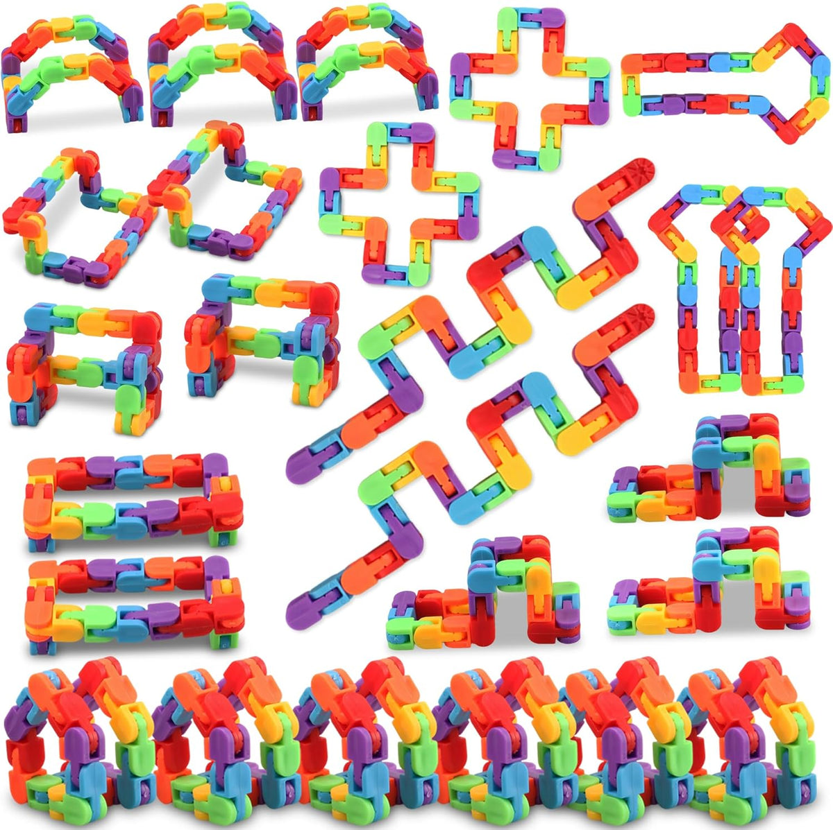 Fuiyka 30 Pieces Wacky Track Fidget Toys front view