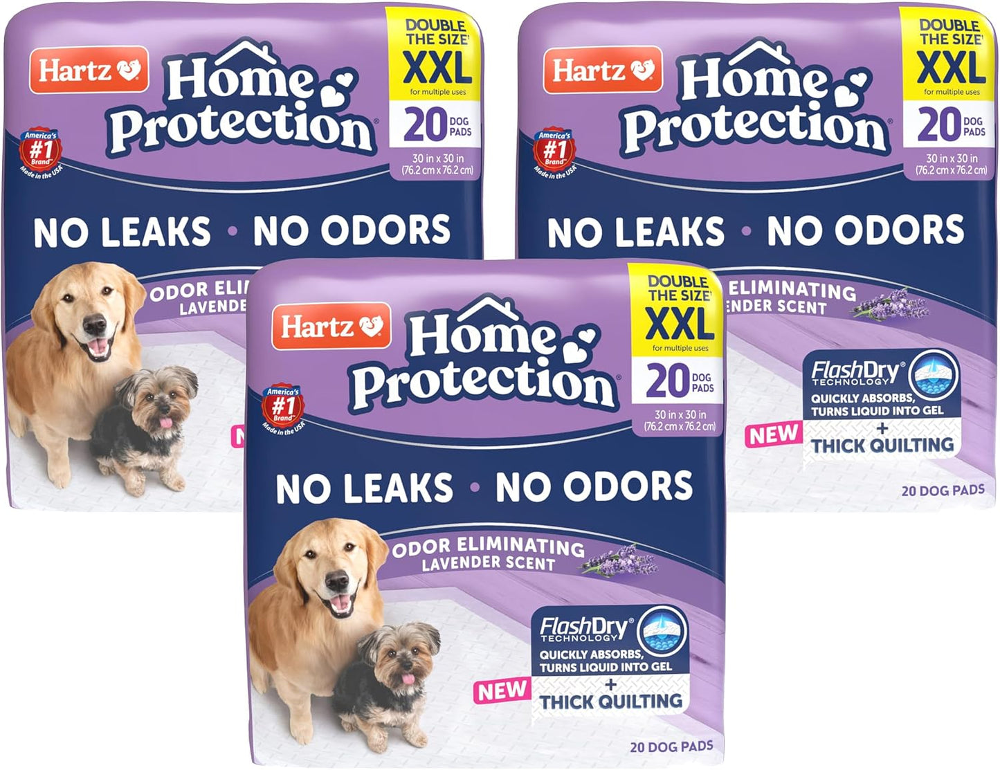 Hartz Home Protection Super Absorbent Odor Eliminating Lavender Scented No Leak Dog Pads, XXL 40 count - Image 12
