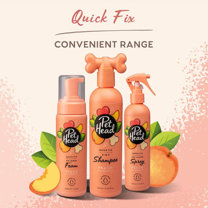 Pet Head quick fix two in one conditioning pet wash product display