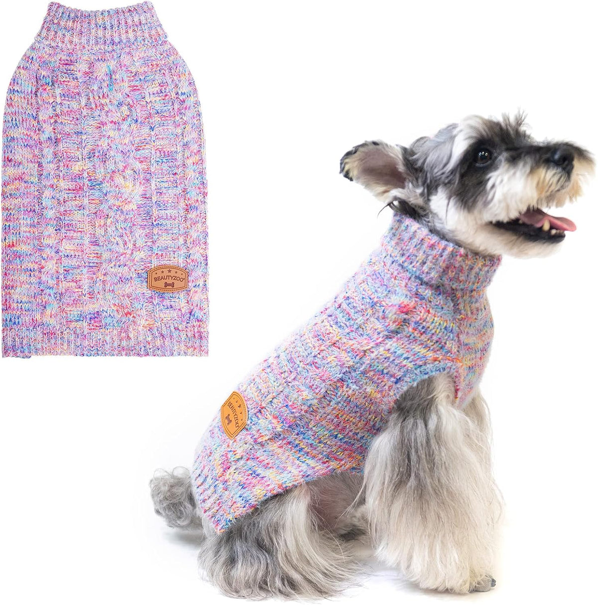 BEAUTYZOO authentic imported pet winter clothing sizing dimensions look