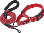 Haapaw night safety reflective collar pack for pets walking