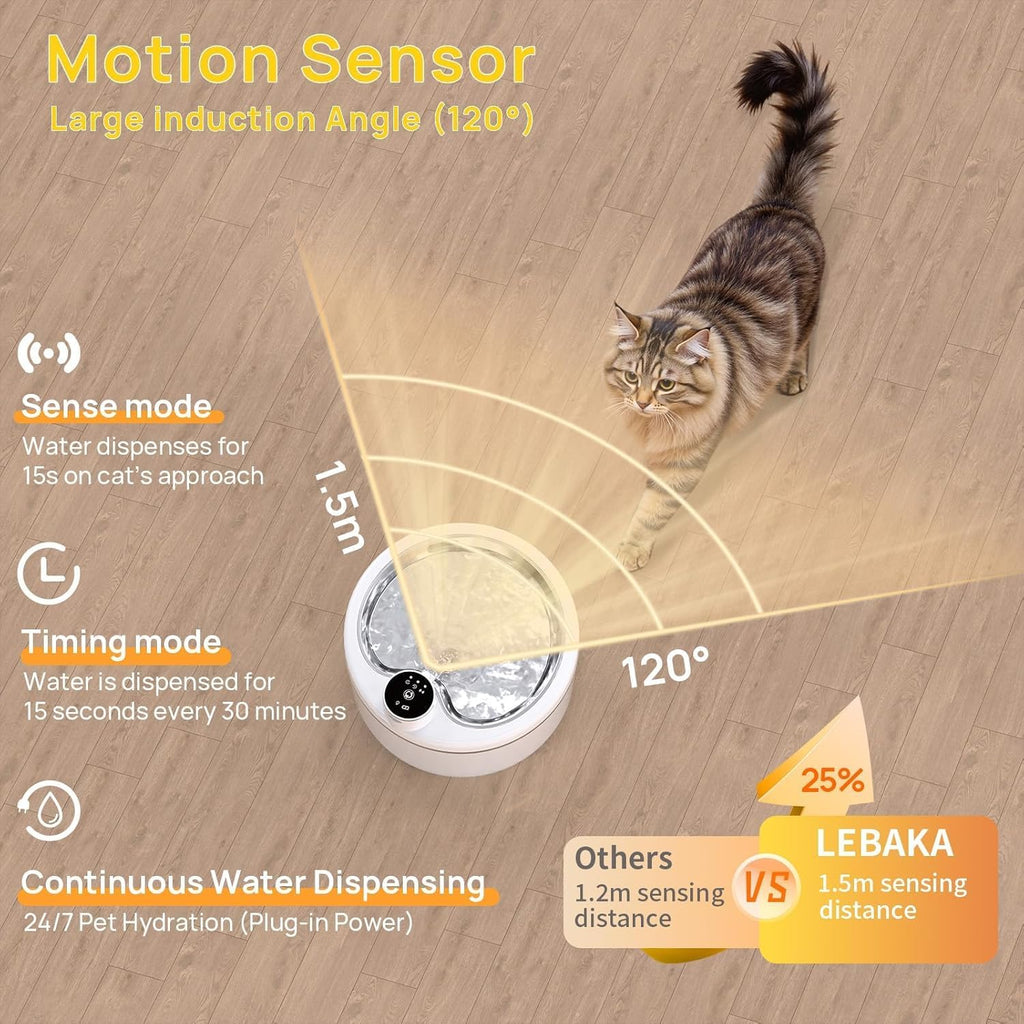 Internal view of motion sensor pump for Labeka pet fountain