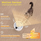 Internal view of motion sensor pump for Labeka pet fountain