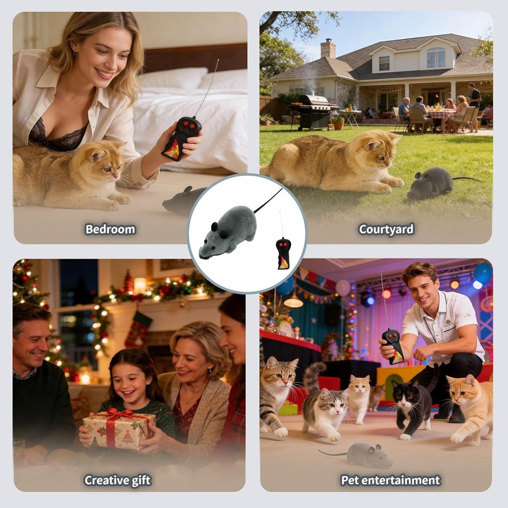 TEHAUX wireless remote control mouse packaging layout with interactive controller