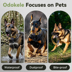 Heavy duty metal buckle detail on Odokele dog collar