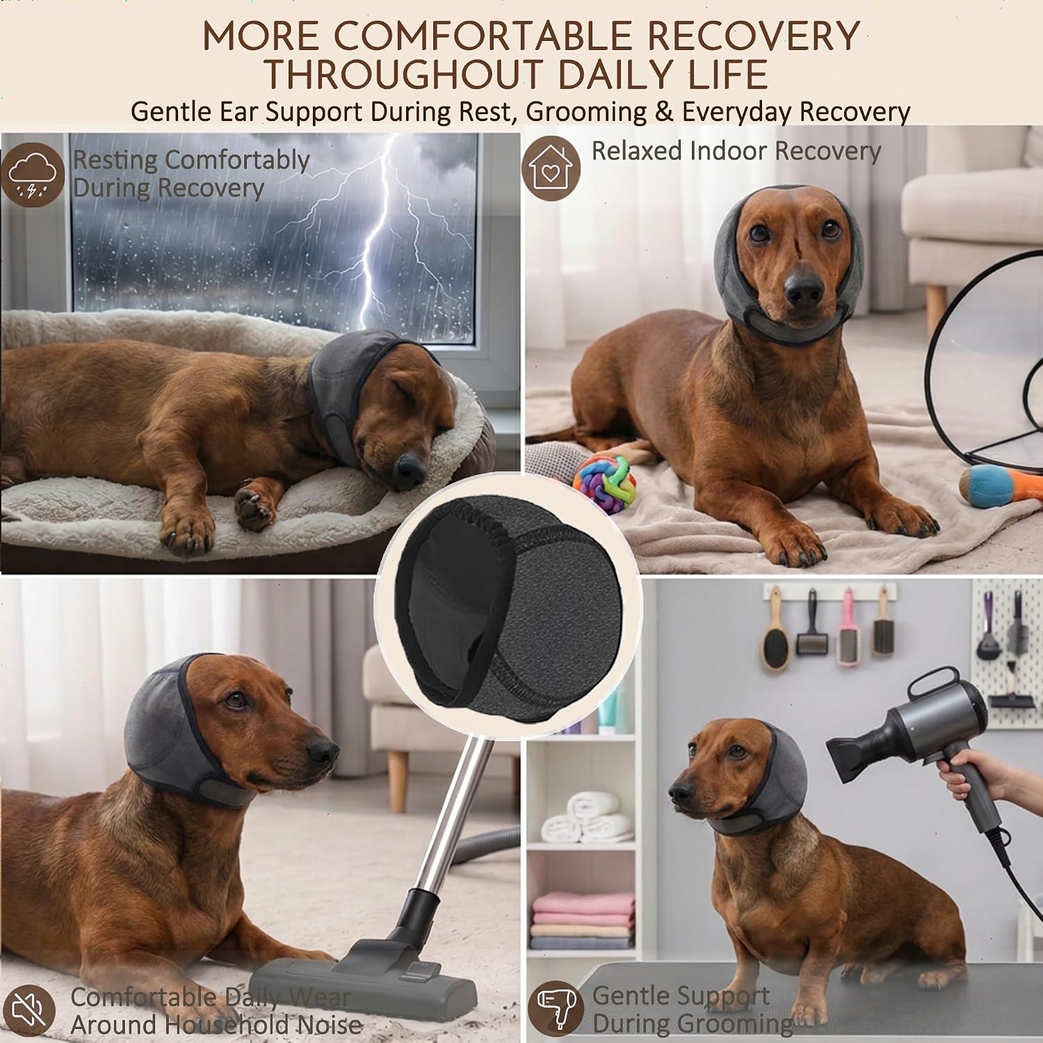 HOFI alternative to dog cone of shame elastic ear band