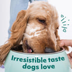 Optimeal non-GMO small breed premium dog food packaging close up