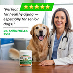 BARK&SPARK soft chewable multivitamin snacks for senior dog vitality