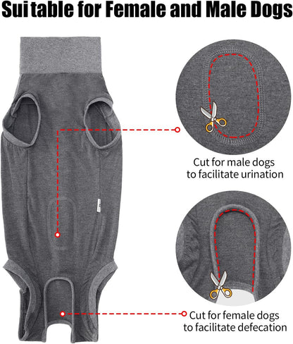 Dotoner medium large dog recovery clothing preventing abdominal wound licking