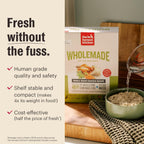 Bowl of prepared Honest Kitchen Wholemade dog food with fish recipe