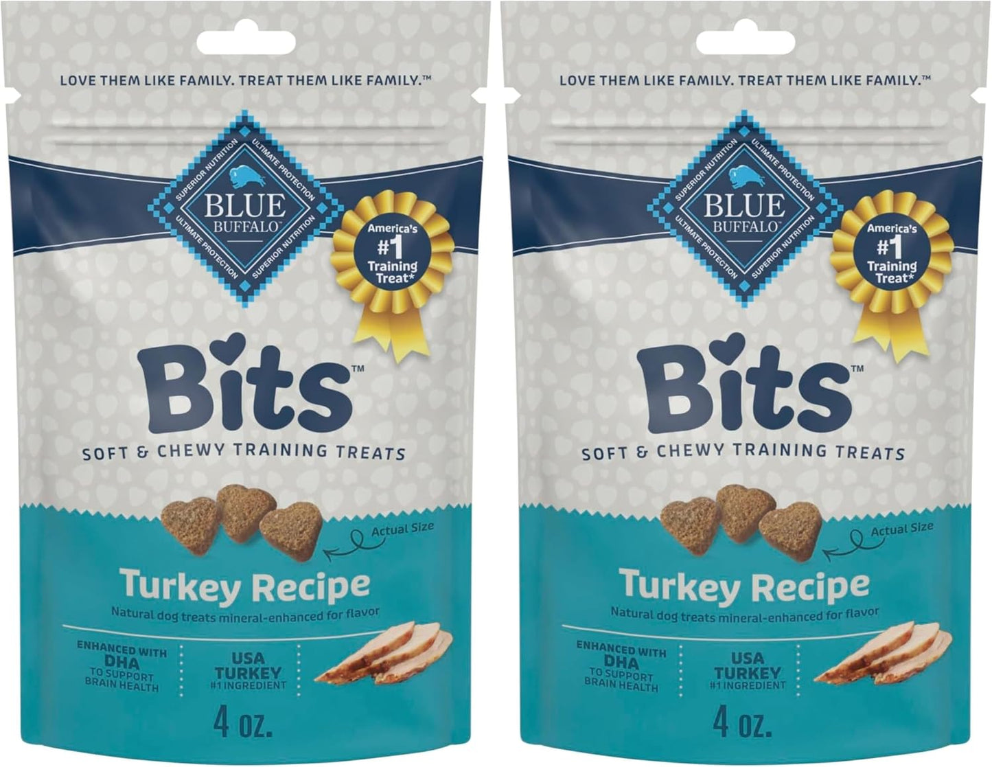 Blue Buffalo Bits Chicken Soft & Chewy Dog Treats, Bite-Sized for Training, Made with Real Chicken & Enhanced with DHA, Heart-Shaped Dog Treats, Made in the USA with Natural Ingredients, 19 oz. - Image 14