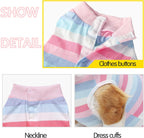 Coppthinktu breathable pet surgical recovery cloth showing snap button closure