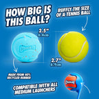 Side profile of Chuckit! Rebounce ball showing texture
