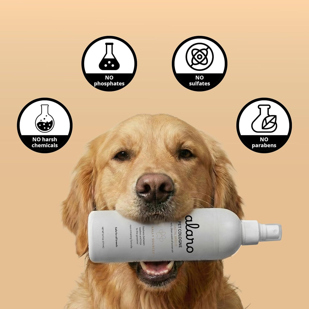 Alaro pets daily coat refresh spray bottle for double coated dogs