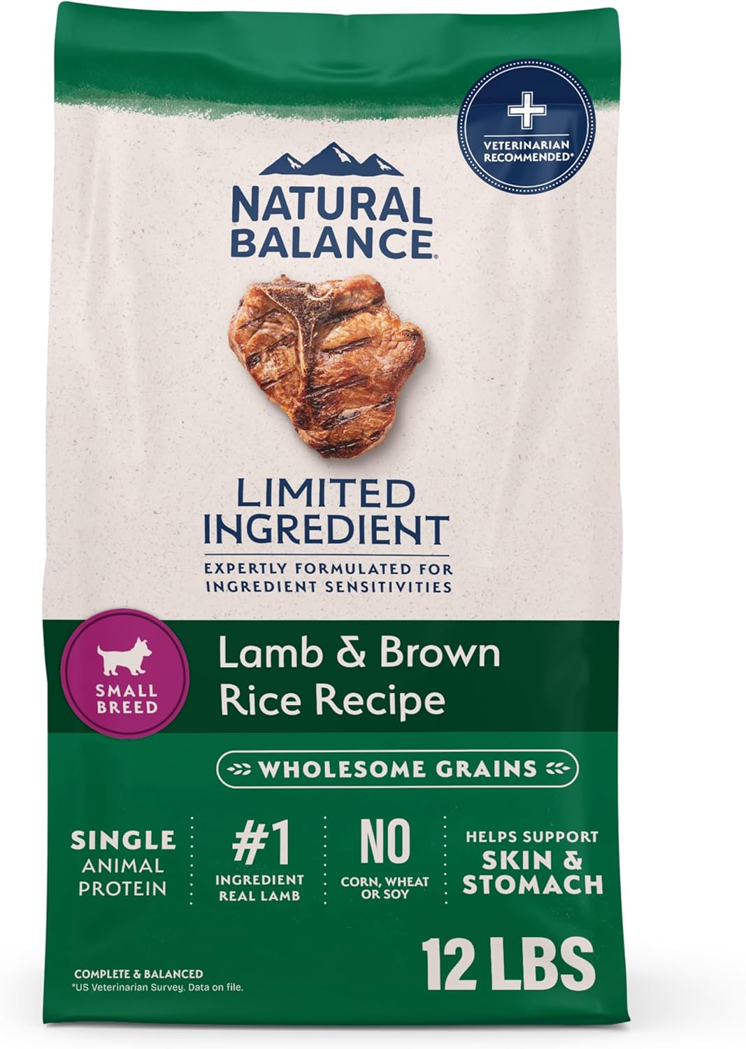 Natural Balance Limited Ingredient Small-Breed Adult Dry Dog Food with Healthy Grains, Beef & Brown Rice, 4 Pound (Pack of 1) - Image 13