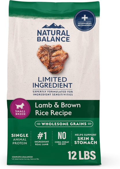 Natural Balance Limited Ingredient Small-Breed Adult Dry Dog Food with Healthy Grains, Beef & Brown Rice, 4 Pound (Pack of 1) - Image 13