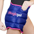 Magic Gel hip ice pack wrap front view for post-surgery relief