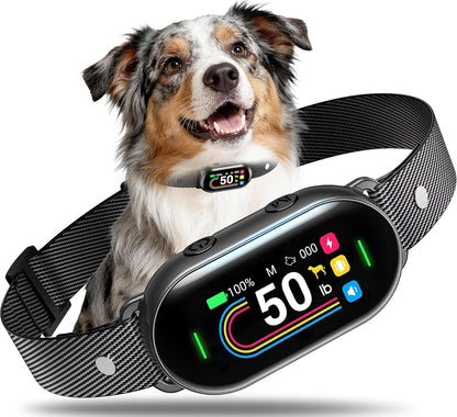 Skbak Smart Dog Bark Collar front view showing digital display