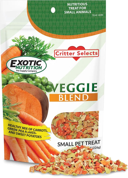 Exotic Nutrition Veggie Blend nutritional supplement for chinchillas and rabbits