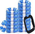 HUPIRCT cat litter refill bags fifteen pack front view showing blue plastic film and black dispensing rings for pet waste disposal