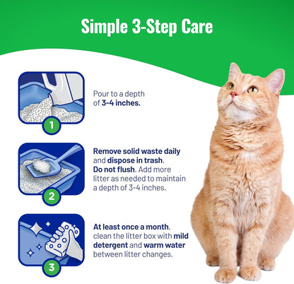 Natural unscented clay litter for cats