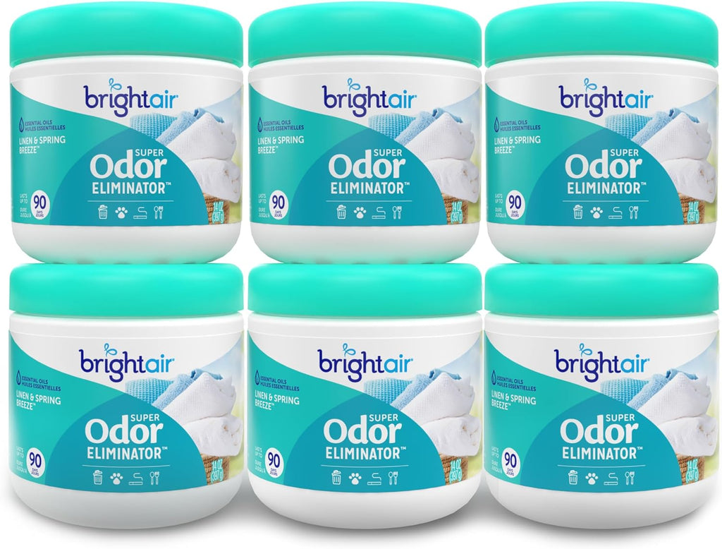 Bright Air 14 oz. Super Odor Eliminator, for Medium-Size Spaces, Cool Citrus Scent, Case of 6, Air Freshener, Natural Essential Oils, Lasts Up to 90 Days Each - Image 12