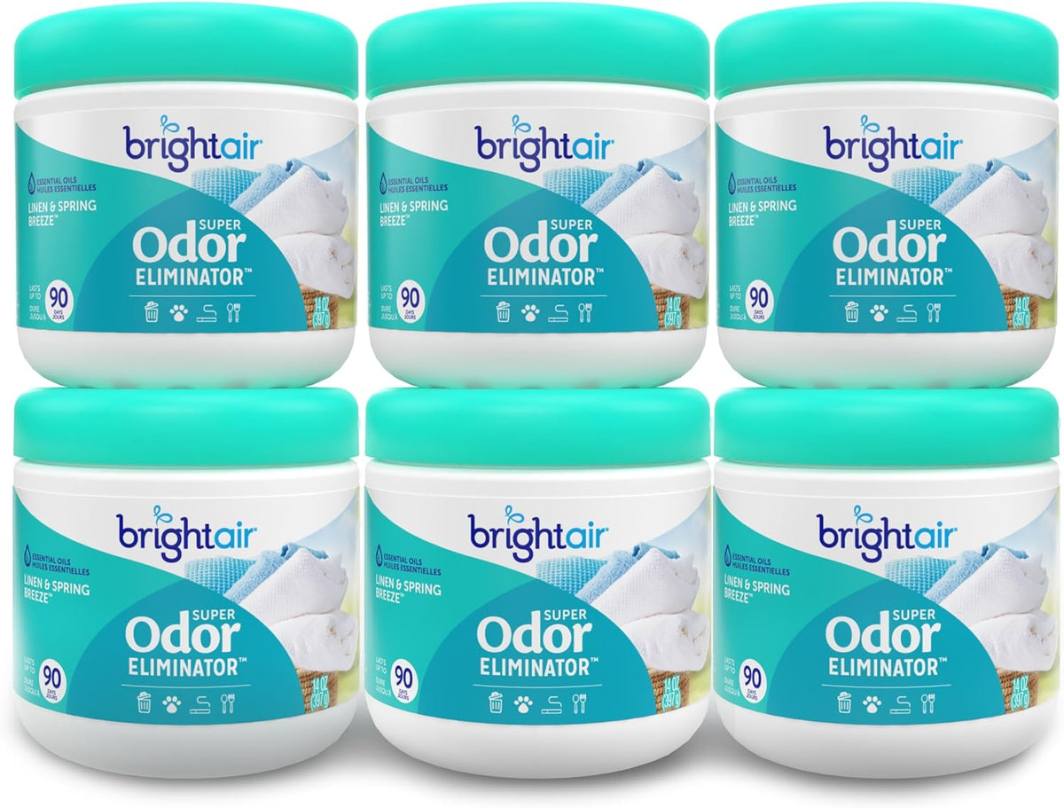 Bright Air 14 oz. Super Odor Eliminator, for Medium-Size Spaces, Cool Citrus Scent, Case of 6, Air Freshener, Natural Essential Oils, Lasts Up to 90 Days Each - Image 12