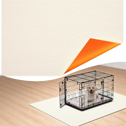 Dog Crate Mat, 24 in X 36 in Dog Playpen Mat Rubber Kennel Mat Extra Large Liner for Under Dogs Crate Cages, Absorbent Urine, Puppy Pee Pad Reusable Washable Floor Protector Waterproof Non-Slip Black - Image 14