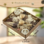 Natural wood and plant fiber bird enrichment toy