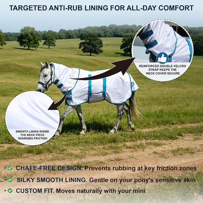 Gallopoff horse rug double front hook and loop closure system