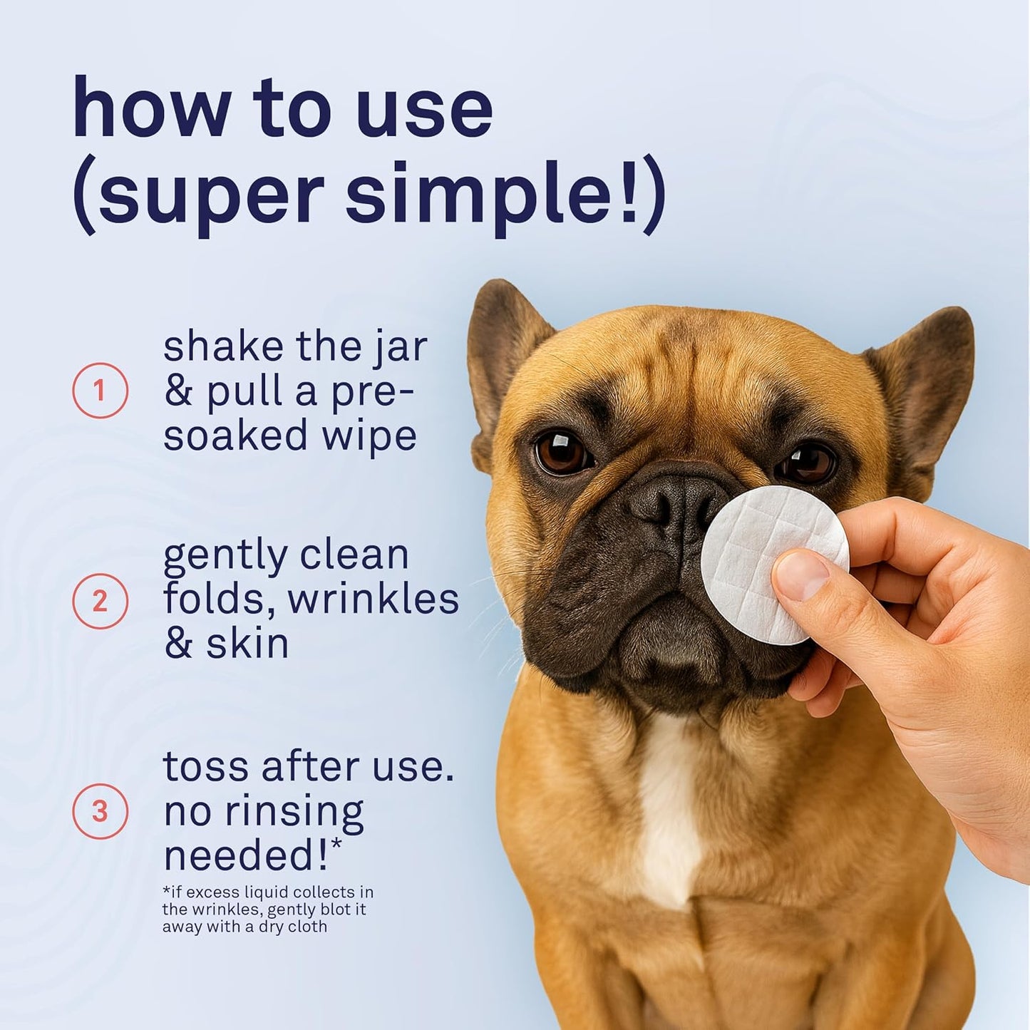 Open container of Petpost cotton pads for dogs