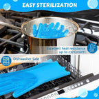 Pecute grooming gloves used for deshedding thick cat fur