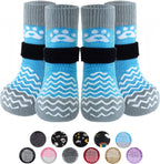 PUPTECK Anti Slip Dog Socks with Double Grippers for Hardwood Floors, Shoes for Hot/Cold Pavement, Boots & Paws Protectors to Prevent Licking, Traction Booties for Senior Small Large Dogs - Image 12