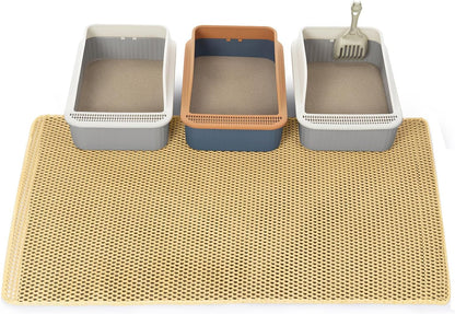 Cat Litter Mats-Extra Large 47''x36'' Litter Trapping Mat for Cat-XXL Litter box Matt for Floor-2 Layer Catcher Rug for Pet kitty Litterbox-Waterproof Urine Proof,Non-Slip - Image 9