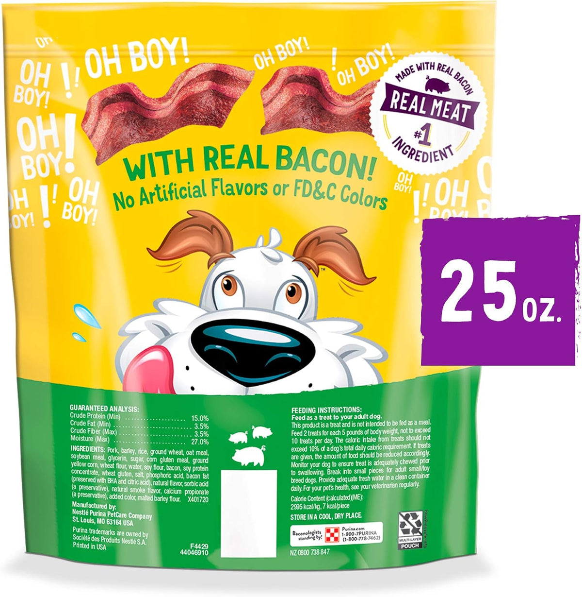 Healthy reward treats for adult dogs containing seven calories per strip
