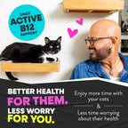 Feline essential daily B12 drops for low energy and lethargic cats.