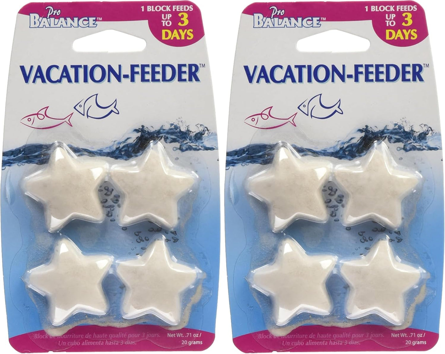 Penn-Plax Pro Balance three pack fish food blocks ideal for ten to fifteen gallon tanks.