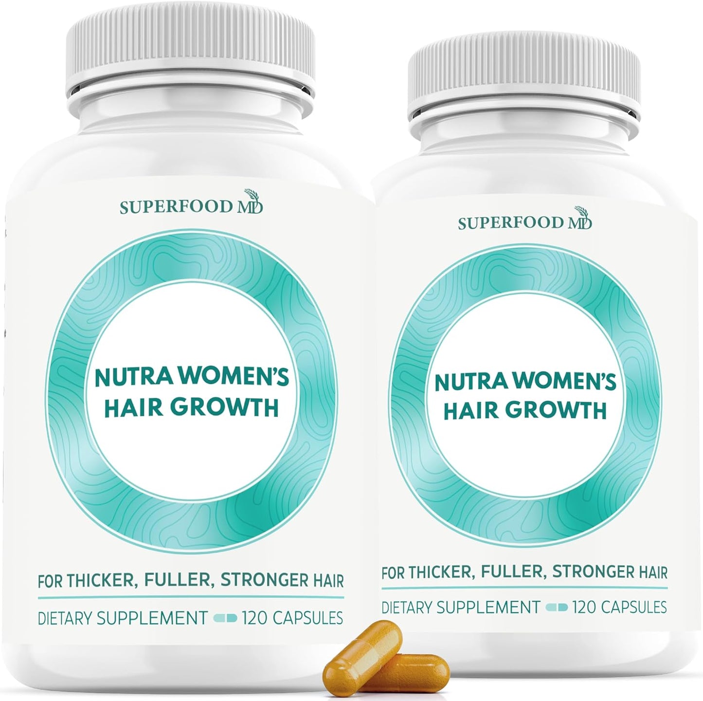 Dista-USA Superfood MD Womens Balance Hair Growth Supplements front view showing bottle packaging for thinning hair solutions