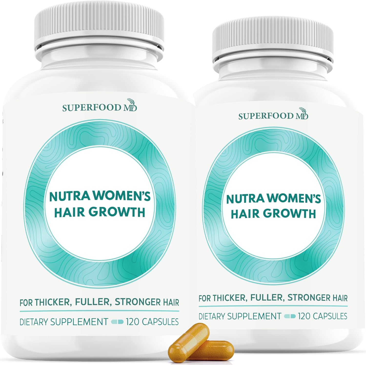 Dista-USA Superfood MD Womens Balance Hair Growth Supplements front view showing bottle packaging for thinning hair solutions