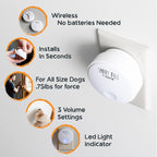 Close up of Mighty Paw smart doorbell button texture