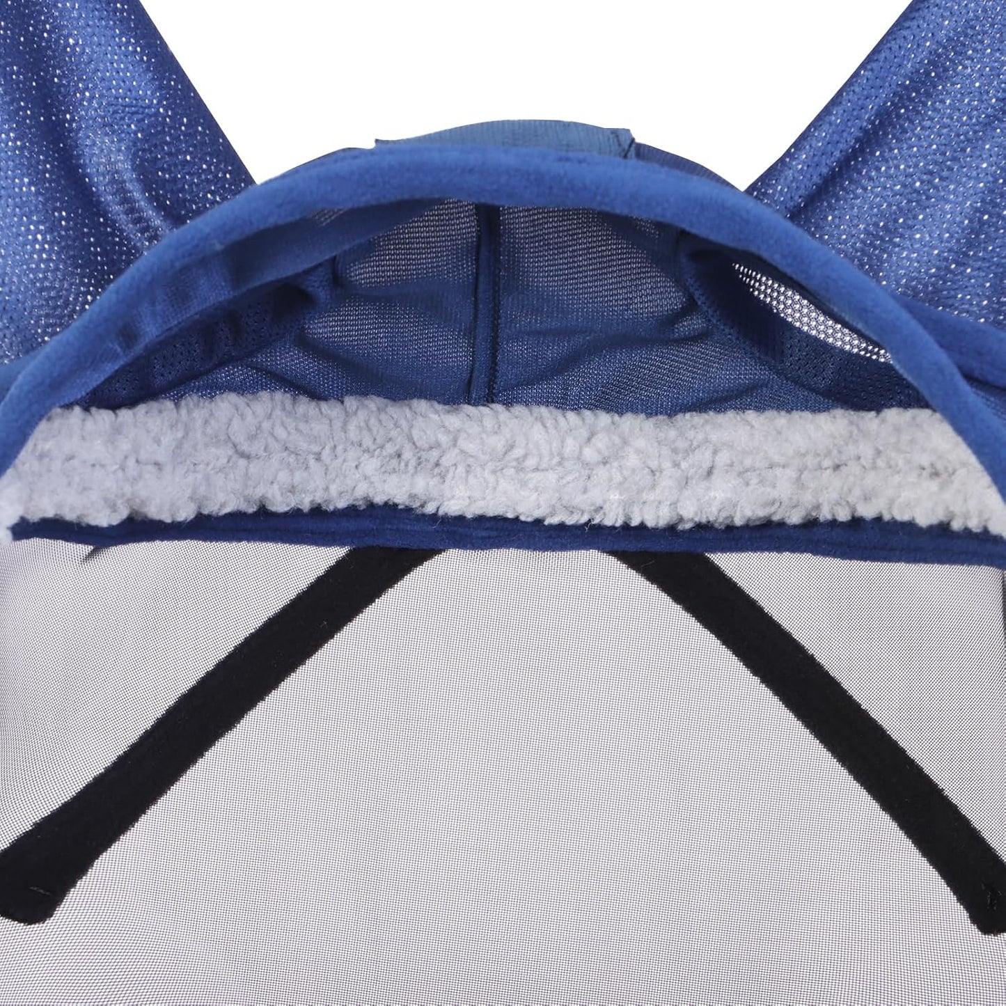 Side view of CareMaster Pro horse mask with ear covers