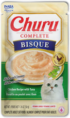 INABA Churu Complete Bisque for Cats, Grain-Free, High Protein & Moisture, Wet Cat Food with Fish Oil, 1.76oz. Pouch, 12 Pouches, Chicken Recipe - Image 9