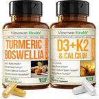 vimerson health boswellia turmeric and vitamin d3 k2 supplement bundle bottles