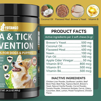 YOTANGO skin comfort and glossy coat formula for small medium and large dogs.