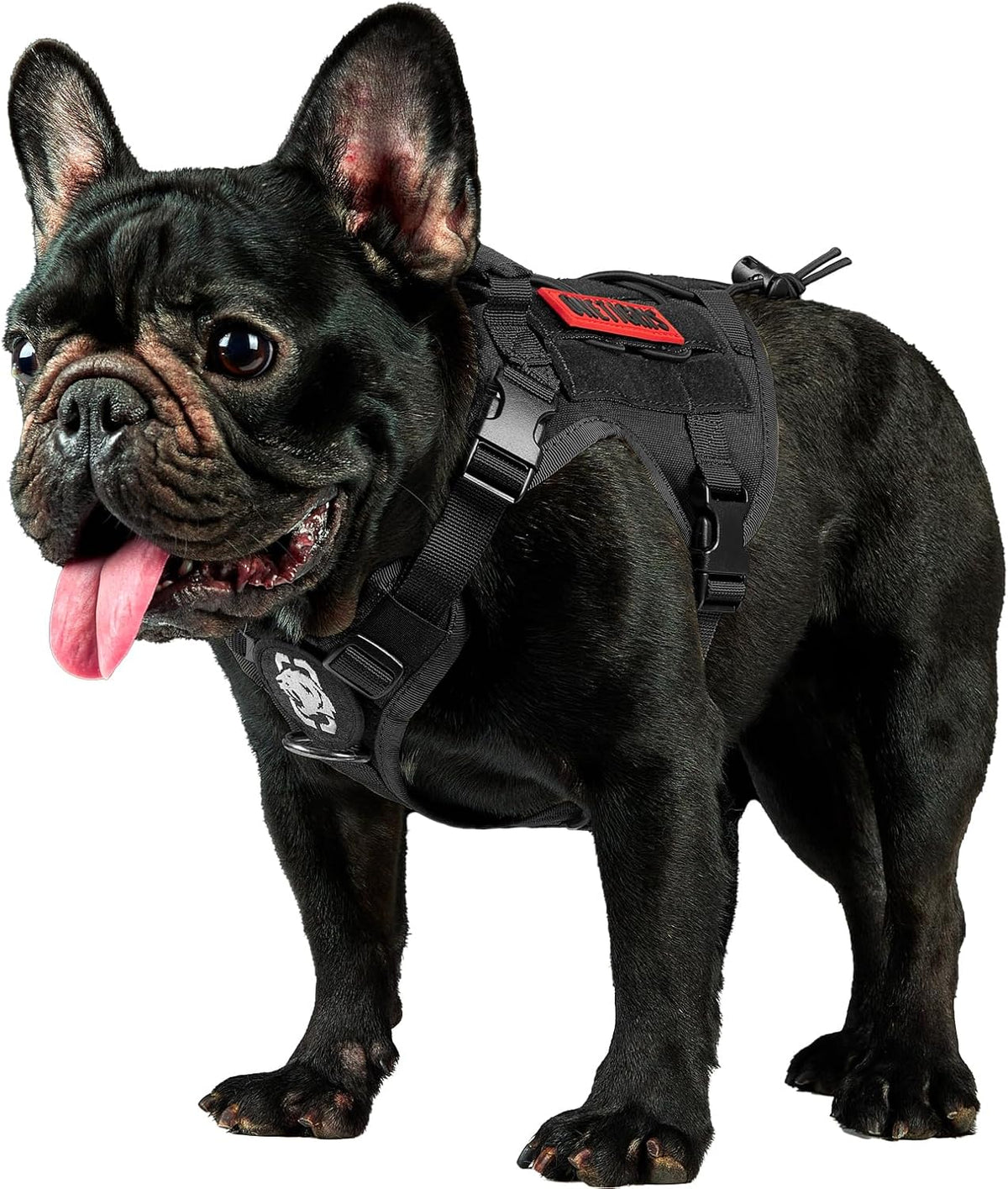OneTigris Tactical Dog Harness Vest,No-Pull Service Dog Vest with Hook & Loop Panels,Adjustable Dog Vest Harness for Walking Hiking Training(Pink,L) - Image 15